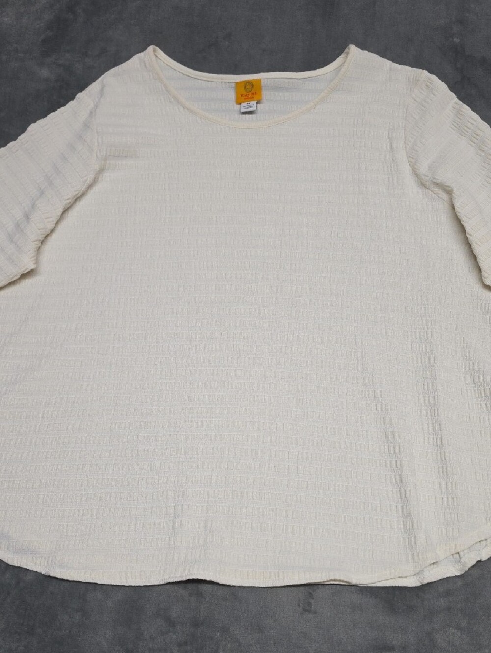 Ruby Rd. Cream Textured Tunic Top - Picture 4 of 8